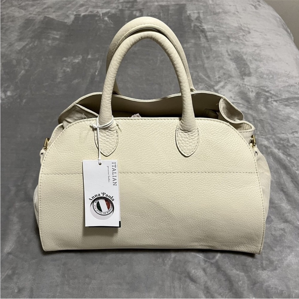 Anna Paola 🤩😍 TikTok Italian Leather Purse Structured Satchel Bag Strap
*New